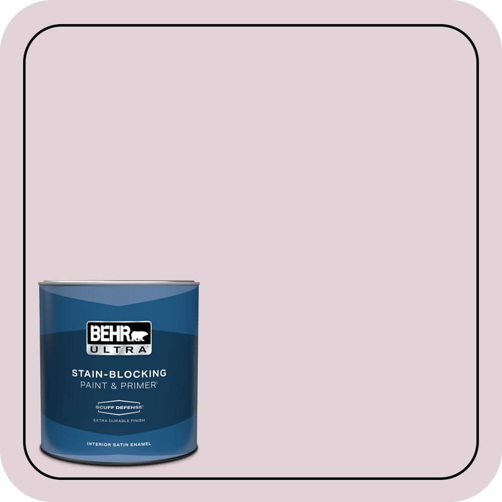 BEHR ULTRA 1 qt. #690E-2 Heather Rose Extra Durable Satin Enamel Interior Paint & Primer