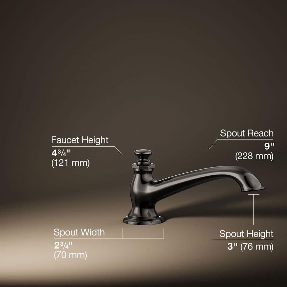 KOHLER Artifacts Deck-Mount Bath Spout With Flare Design (3)
