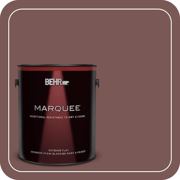 BEHR MARQUEE 1 gal. #700B-6 Sequoia Dusk Flat Exterior Paint & Primer (2)