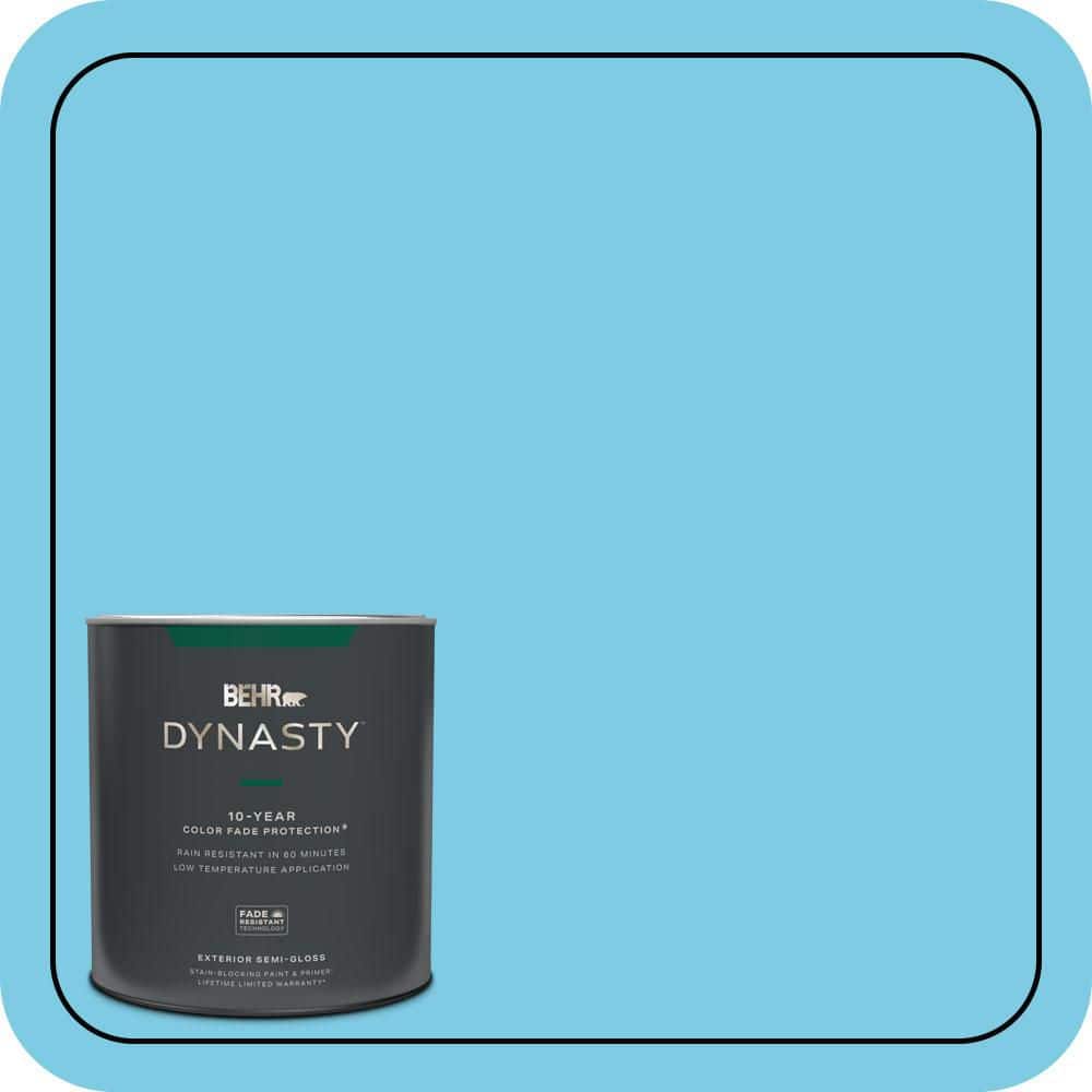 BEHR DYNASTY 1 qt. #P490-3 Big Chill Semi-Gloss Exterior Stain-Blocking Paint & Primer
