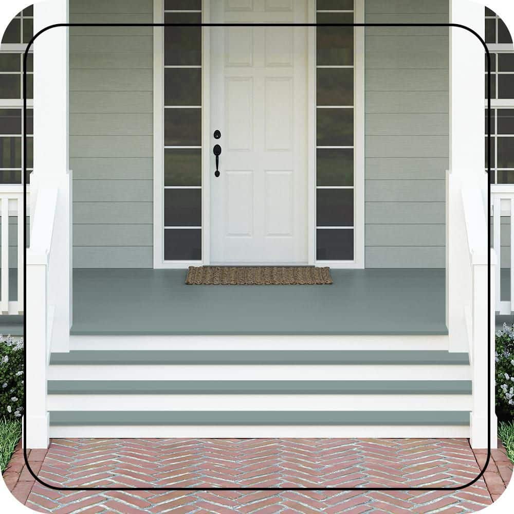 BEHR PREMIUM #HDC-AC-23 Textured Low-Lustre Enamel Interior/Exterior Porch and Patio Anti-Slip Floor Paint (2)