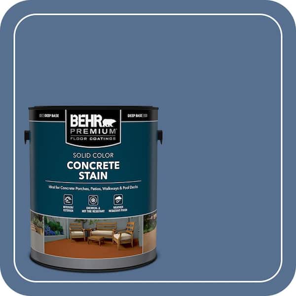 BEHR PREMIUM 1 gal. #PFC-59 Porch Song Solid Color Flat Interior/Exterior Concrete Stain (2)