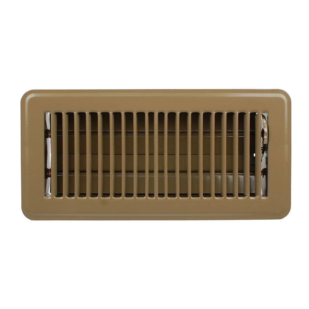 Venti Air 10 in. W x 4 in. H Steel Floor Register Steel Brown for Duct Opening of 10 in. W x 4 in. H (1)