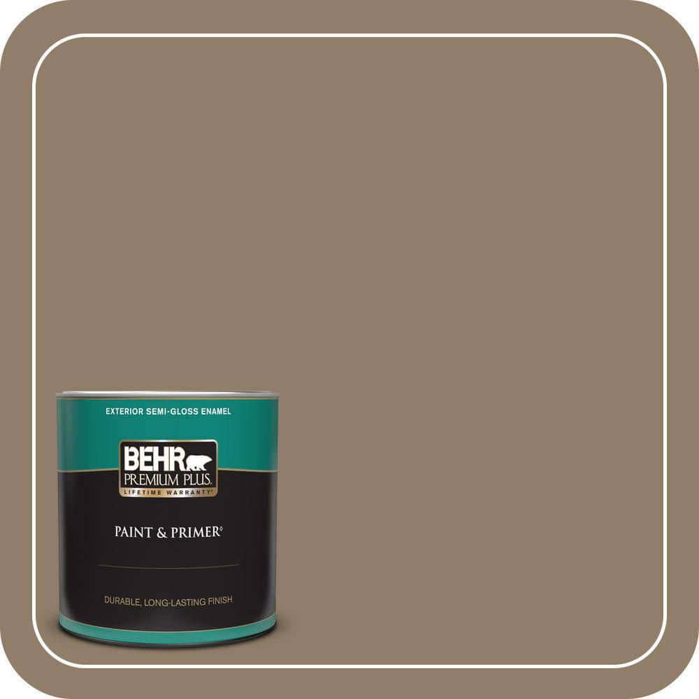 BEHR PREMIUM PLUS 1 qt. #PPU7-03A Sofisticata Semi-Gloss Enamel Exterior Paint & Primer