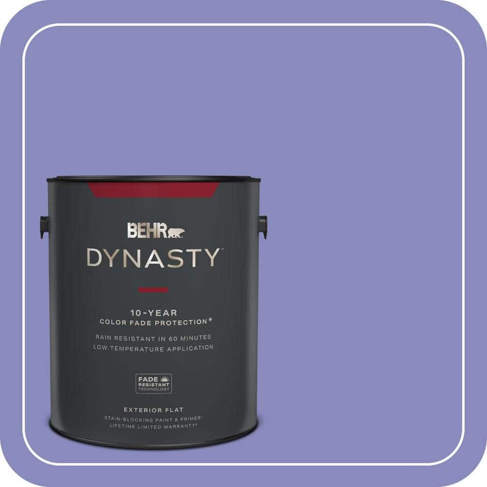 BEHR DYNASTY 1 gal. #620B-5 Pristine Petal Flat Exterior Stain-Blocking Paint & Primer