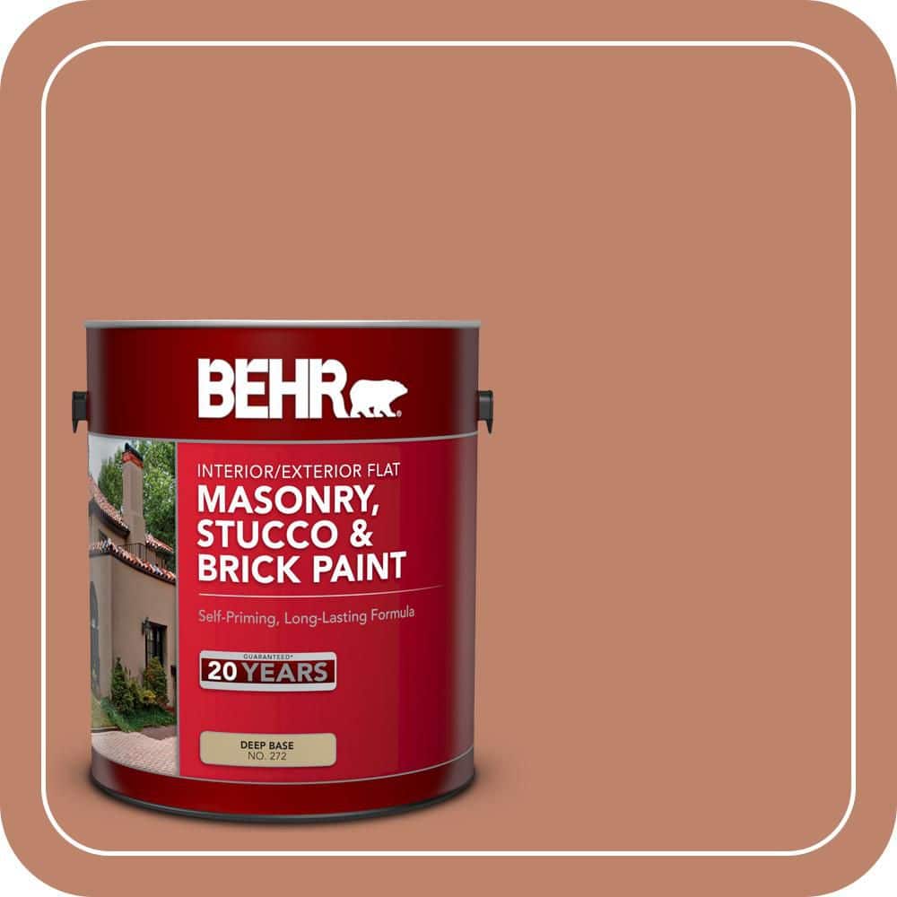 BEHR 1 gal. #PFC-13 Sahara Sand Flat Interior/Exterior Masonry, Stucco and Brick Paint (1)