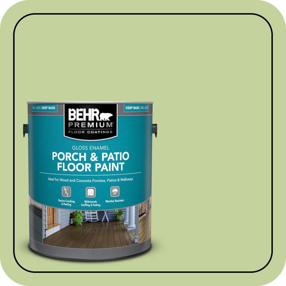 BEHR PREMIUM 1 gal. #P370-4 Cricket Field Gloss Enamel Interior/Exterior Porch and Patio Floor Paint