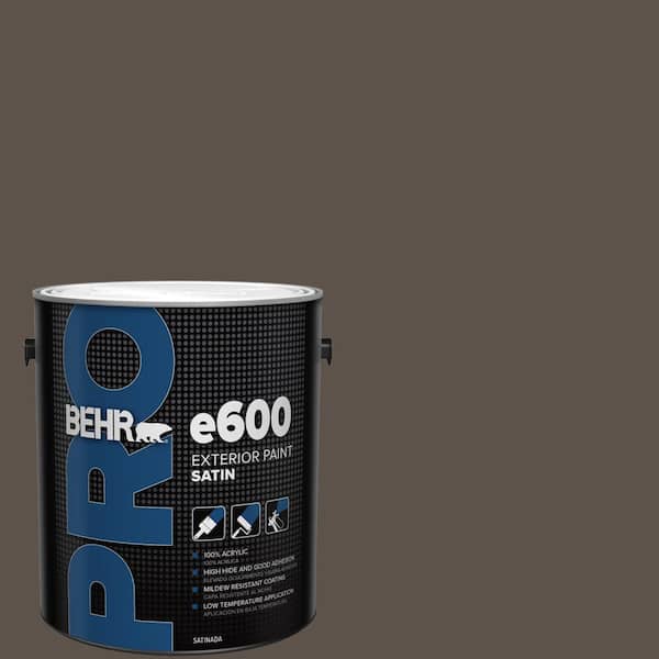 BEHR PRO 1 gal. #ECC-12-3 Shadow Wood Satin Exterior Paint (2)