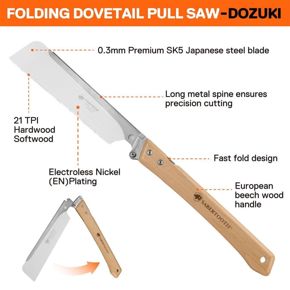 Unbranded 10in 9.5 in. 9.5 in. 6 in. and 5 in. Pull Saw Kit 5-Pieces (2)