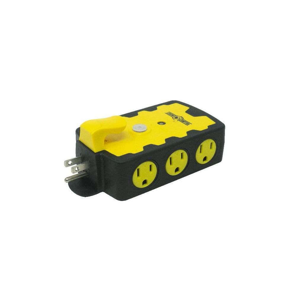 Yellow Jacket 6-Outlet Indoor/Outdoor Power Block Adapter (3)