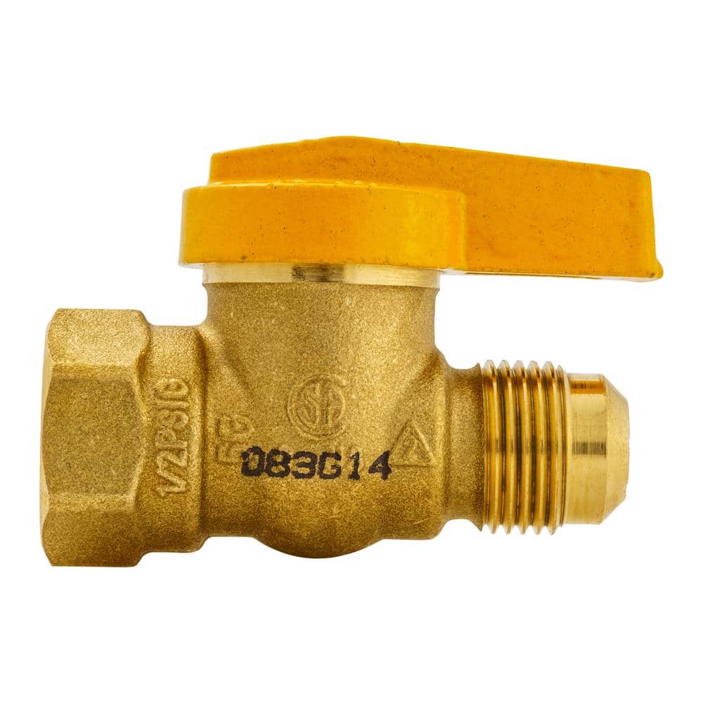 ProLine Series 1/2 in. Brass FL x FPT 1-Piece Gas Valve (3)