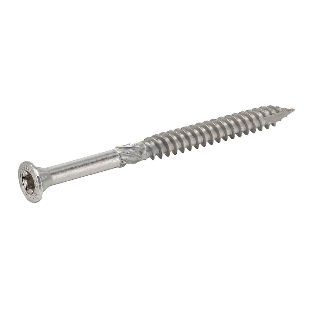 DECKMATE 3/8 in. x 5 in. Star Drive Wafer Head Structural 316 Stainless Steel Screw (20-Piece)