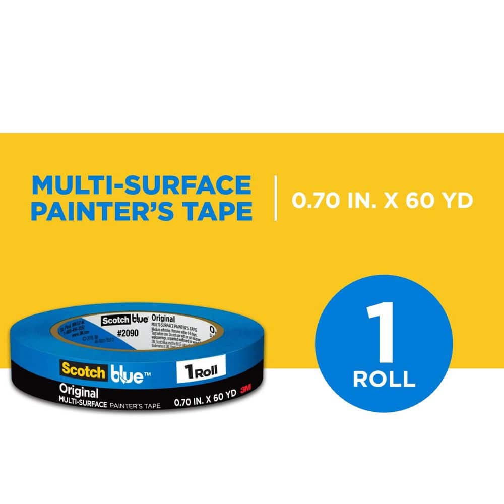 3M ScotchBlue 0.70 In. x 60 Yds. Original Multi-Surface Painter's Tape (1 Roll)