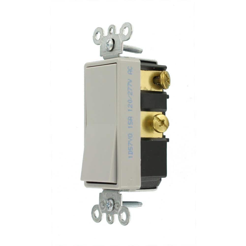 Leviton Decora Residential Grade 4-Way Rocker Switch, 5604-2GY (3)