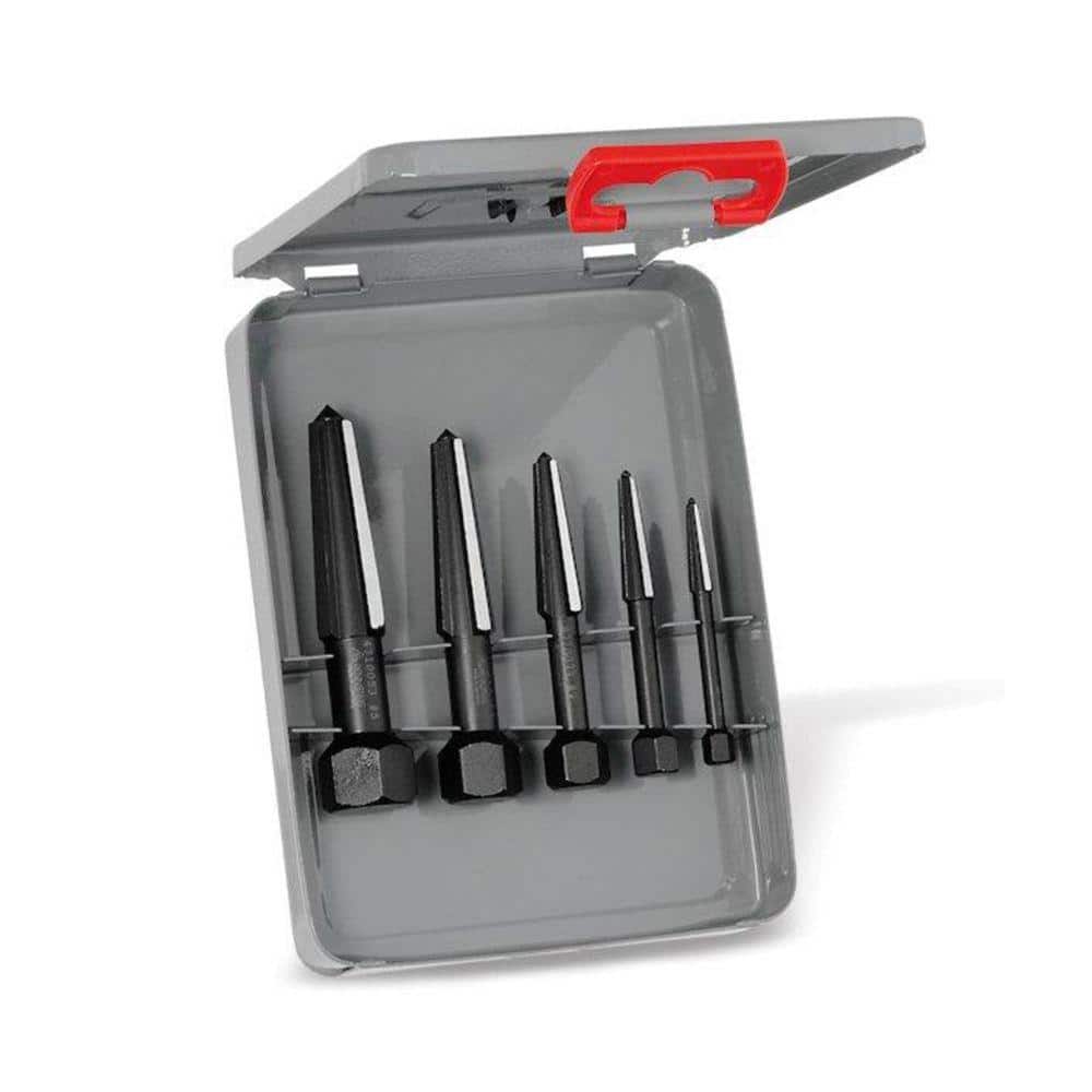 Rennsteig Size 1-5 Metal Case Double Edged Screw Extractor Set 5 Parts