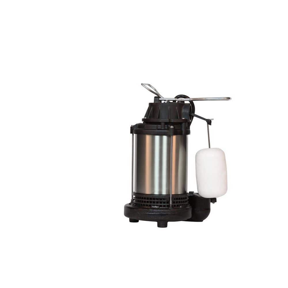 Wayne 1/2 HP 5100 gph Stainless Steel Vertical Float Switch AC Sump Pump 8 ft. (2)