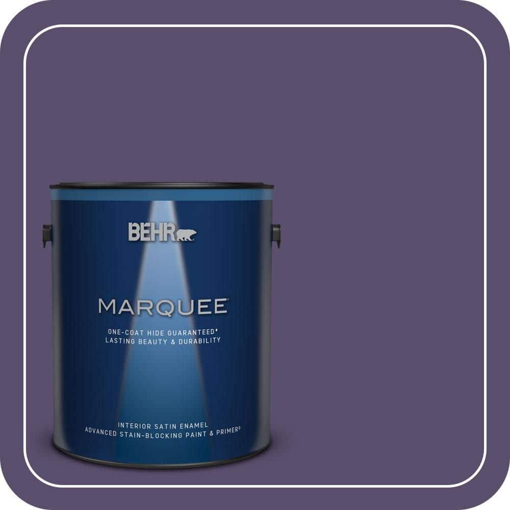 BEHR MARQUEE 1 gal. #650D-7 Crowning Satin Enamel Interior Paint & Primer (1)