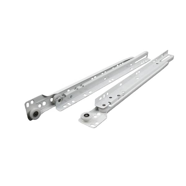 Everbilt 24 in. White Bottom Mount Drawer Slide Set (1-Pair) (2)