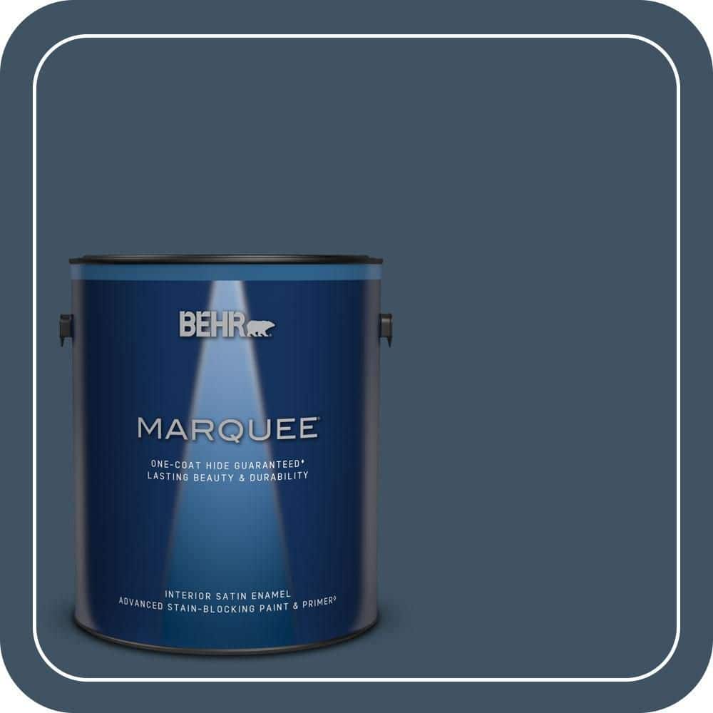 BEHR MARQUEE 1 gal. #560F-7 Twilight Chimes Satin Enamel Interior Paint & Primer