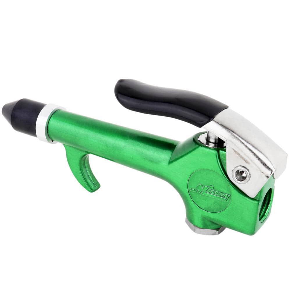 Milton Industries, Inc. ColorFit by Milton 1/4 in. NPT Lever Blow Gun Tool-Rubber Tip Nozzle, Green (3)