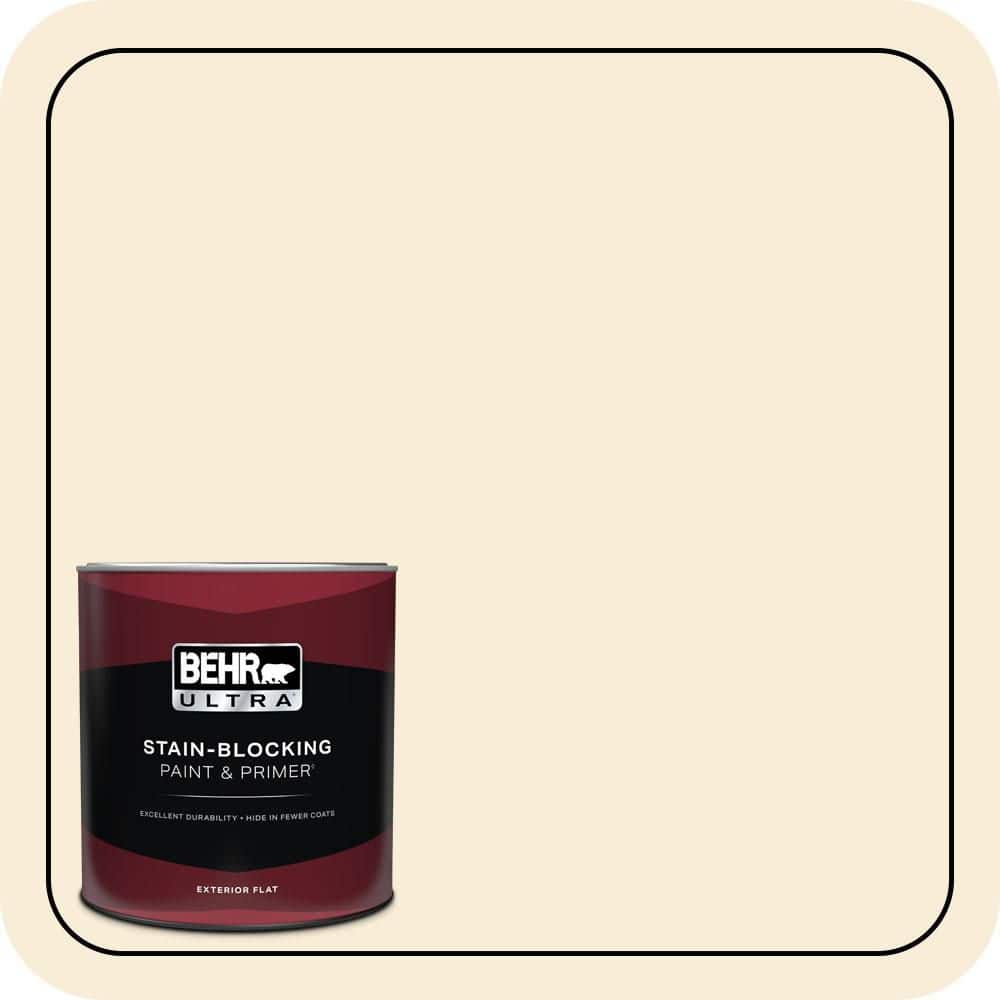 BEHR ULTRA 1 qt. #PPU6-09 Polished Pearl Flat Exterior Paint & Primer