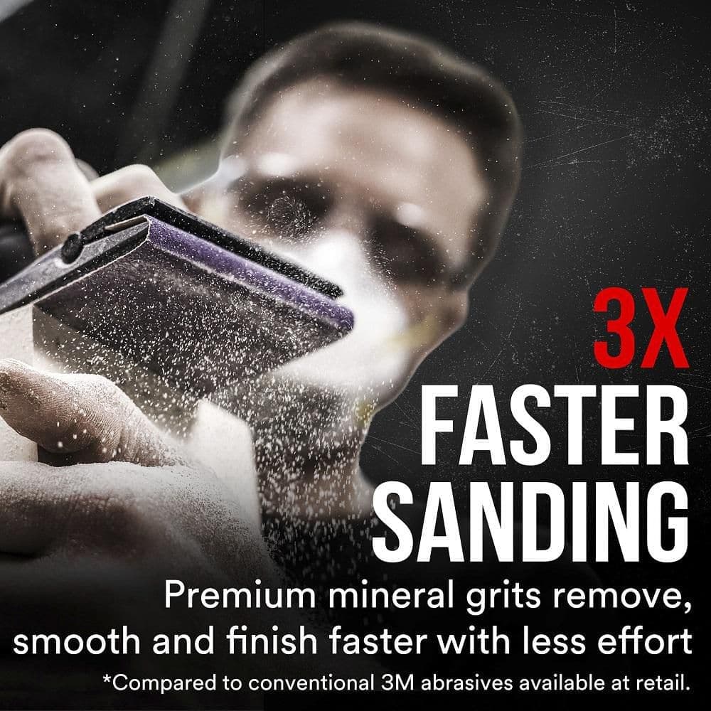 3M Pro Grade Precision 9 in. x 11 in. 150 Grit Faster Sanding Sheets with No-Slip Grip Backing (10-Pack) (4)