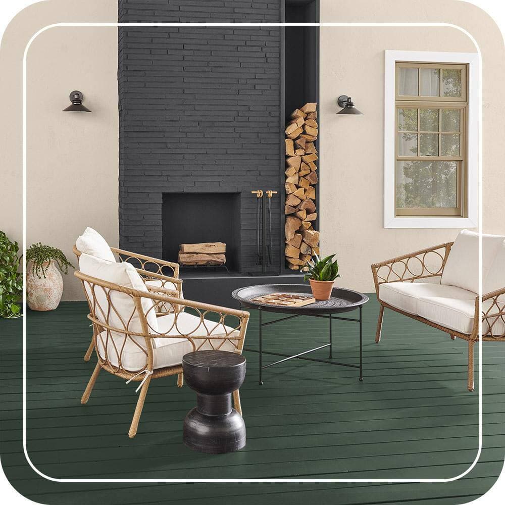 BEHR PREMIUM 1 gal. #N400-7 Vine Leaf Solid Color Waterproofing Exterior Wood Stain and Sealer (4)