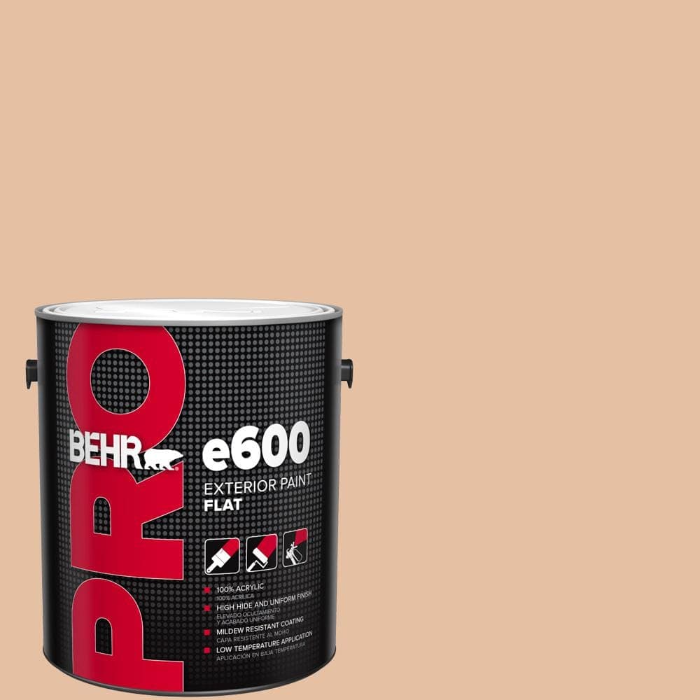 BEHR PRO 1 gal. #BIC-01 Fabulous Fawn Flat Paint