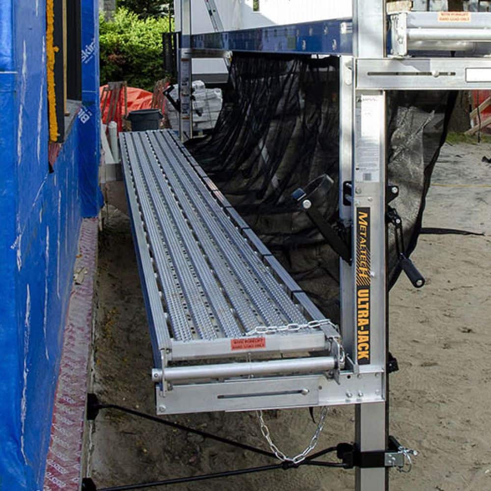 MetalTech Ultra-Jack 17-1/2 in. W x 7-3/4 in. D x 20-3/4 in. H Aluminum Work Bench for the Ultra-Jack Aluminum Scaffolding System (2)