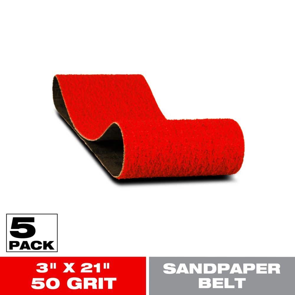 DIABLO 3 in. x 21 in. 50-Grit Sanding Belts