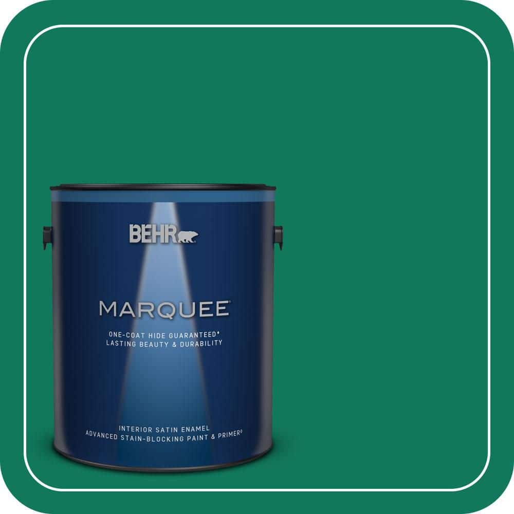 BEHR MARQUEE 1 gal. #MQ4-14 Soapstone One-Coat Hide Satin Enamel Interior Paint & Primer