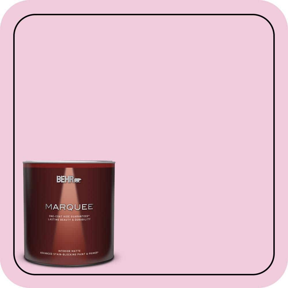 BEHR MARQUEE 1 qt. #P130-1 Piggy Bank Matte Interior Paint & Primer