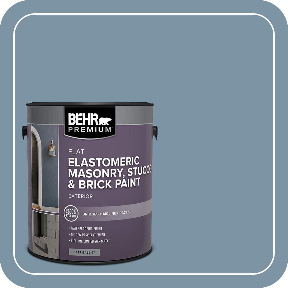 BEHR PREMIUM 5 gal. #MS-76 Misty Falls Elastomeric Masonry, Stucco and Brick Exterior Paint (1)