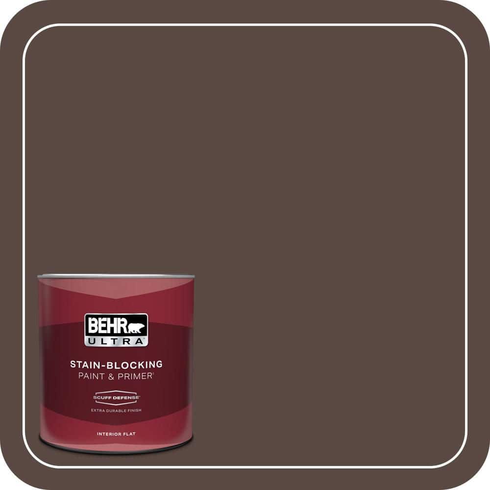 BEHR ULTRA 1 qt. #S-G-790 Bear Rug Extra Durable Flat Interior Paint & Primer