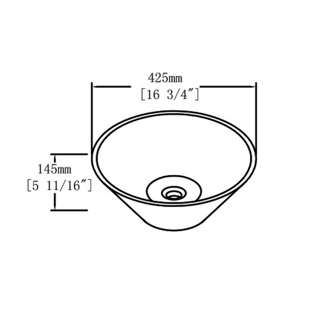 Satico 16.7 in. W x 16.7 in. D Ceramic Vanity Top in White (2)