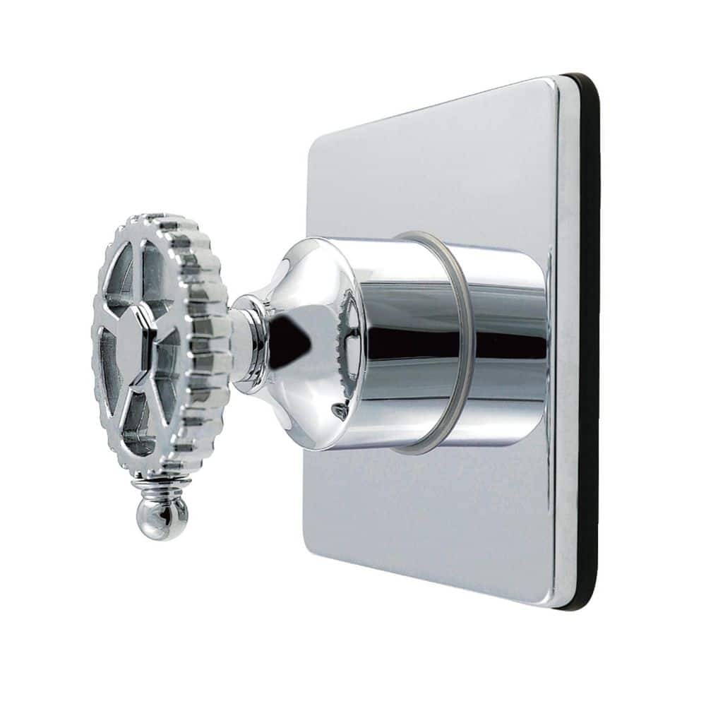 Kingston Brass Fuller 3/4 in. Single-Handle 1-Hole Wall Mount 6-Way Diverter Valve with Trim Kit in Polished Chrome (1)