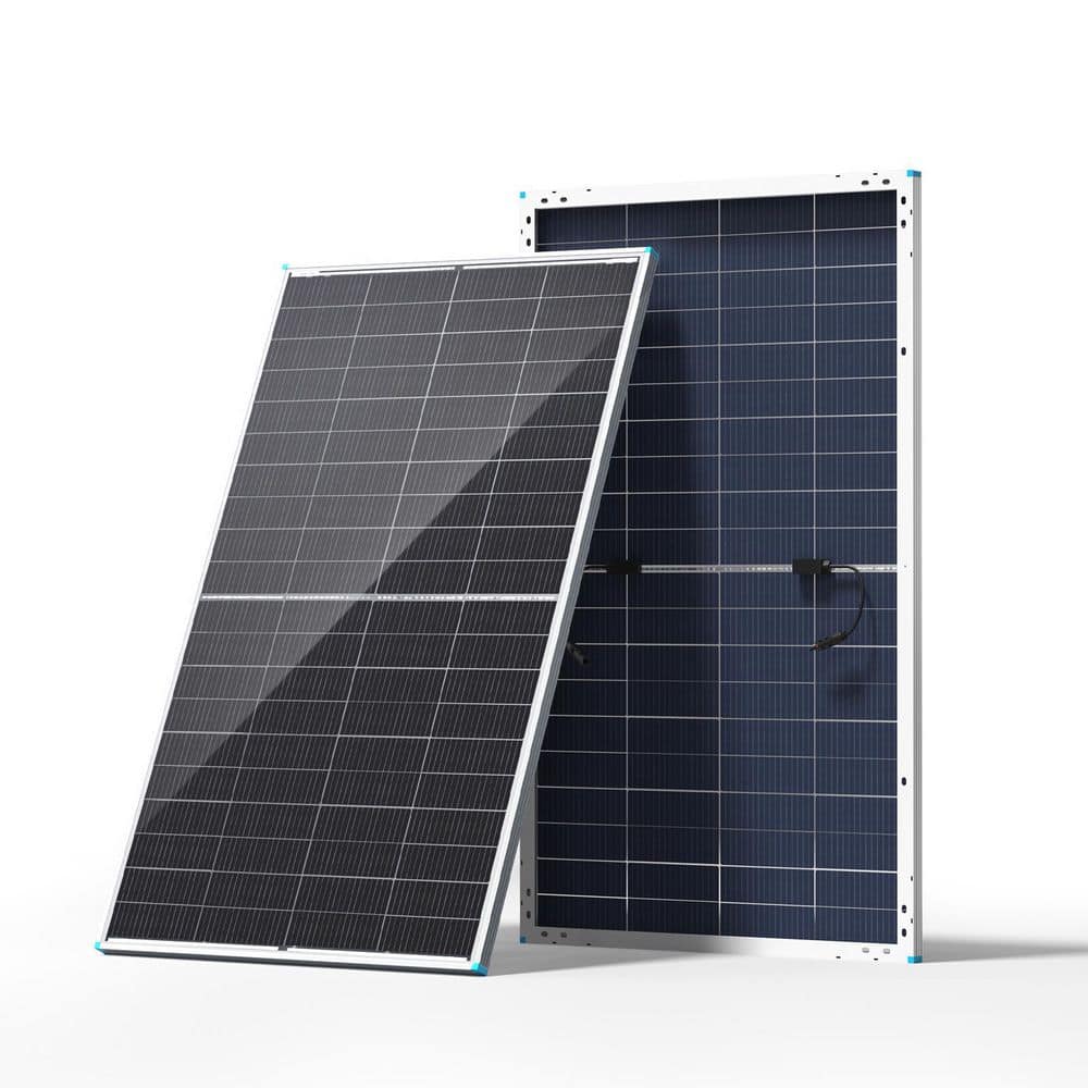 Renogy Bifacial 200-Watt N-Type 16BB Monocrystalline Solar Panel Backup Power Double-Side 25% High-Efficiency PV Module for RV (1)