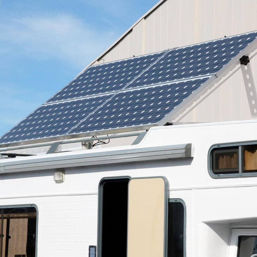 Yichuhaoxi 16 in. Solar Panel Tilt Mount Brackets White for 180 200 300 400 Watt Solar Panel 1-Pack (2)