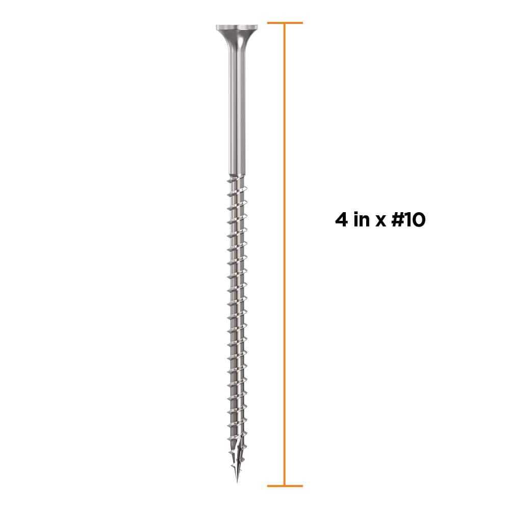 CAMO #10 4 in. 305 Star Drive Bugle-Head Stainless Steel Premium Deck Screws (1350-Count) (2)