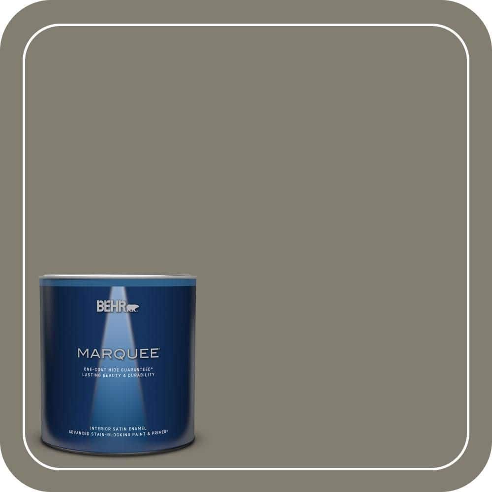 BEHR MARQUEE 1 qt. #PPU8-23 Manuscript Satin Enamel Interior Paint & Primer