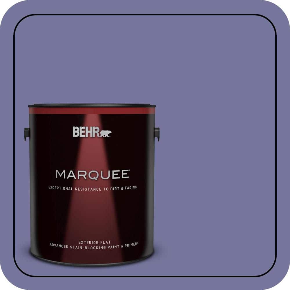 BEHR MARQUEE 1 gal. #M550-6 Kimono Violet Flat Exterior Paint & Primer