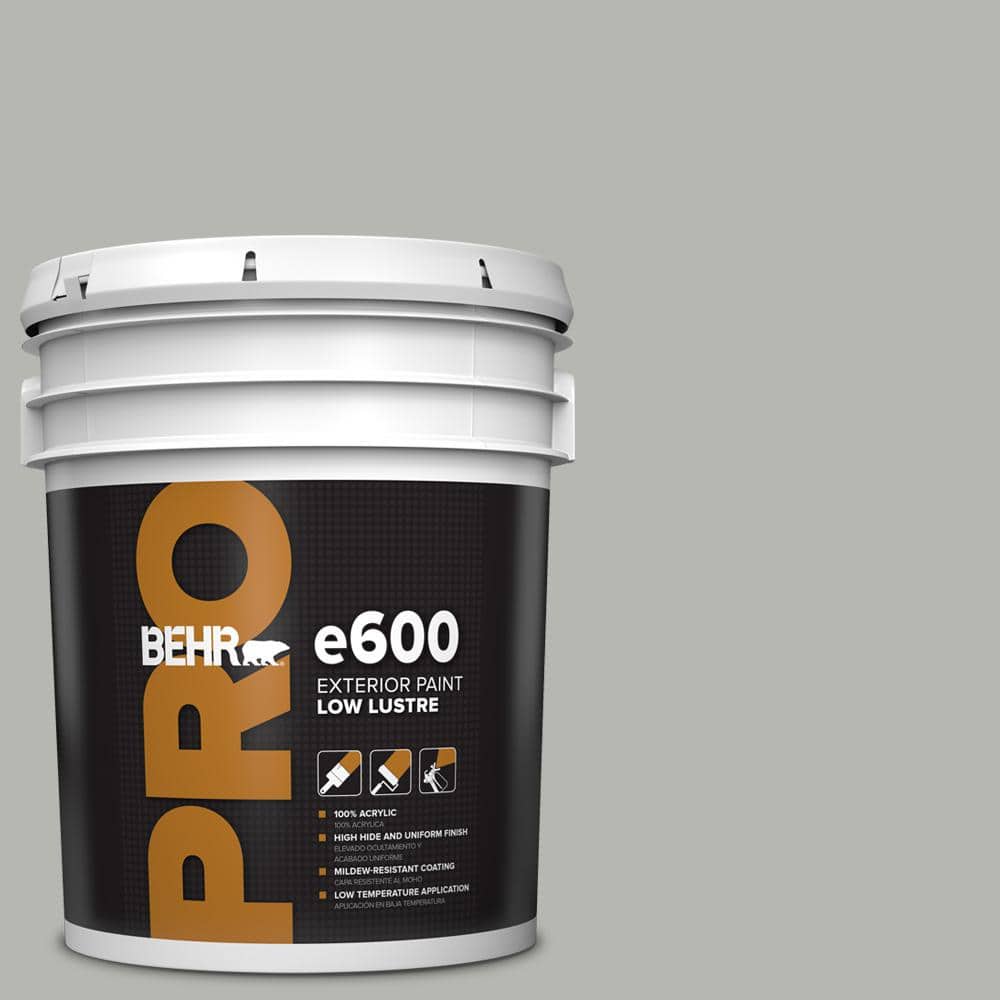BEHR PRO 5 gal. #HDC-MD-26 Sonic Silver Low Luster Exterior Paint