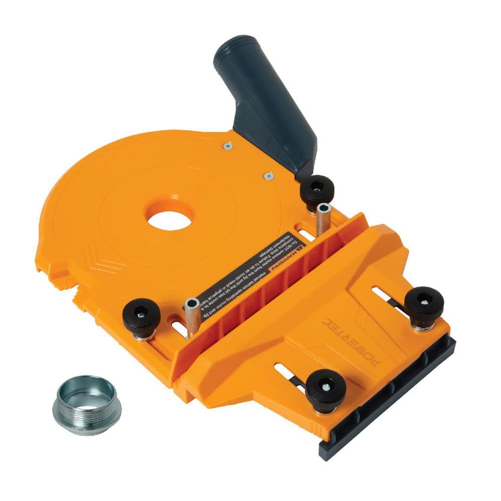 ‎POWERTEC Router Dado Jig for Precision Dado Cuts with Adjustable Fence and BuiltiIn Dust Collection