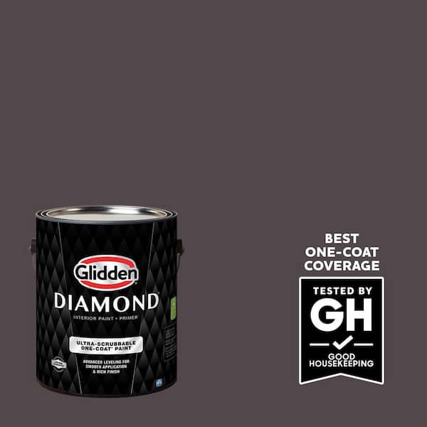 Glidden Diamond 1-gal. Black Elegance PPG1004-7 Satin Interior Paint with Primer (2)