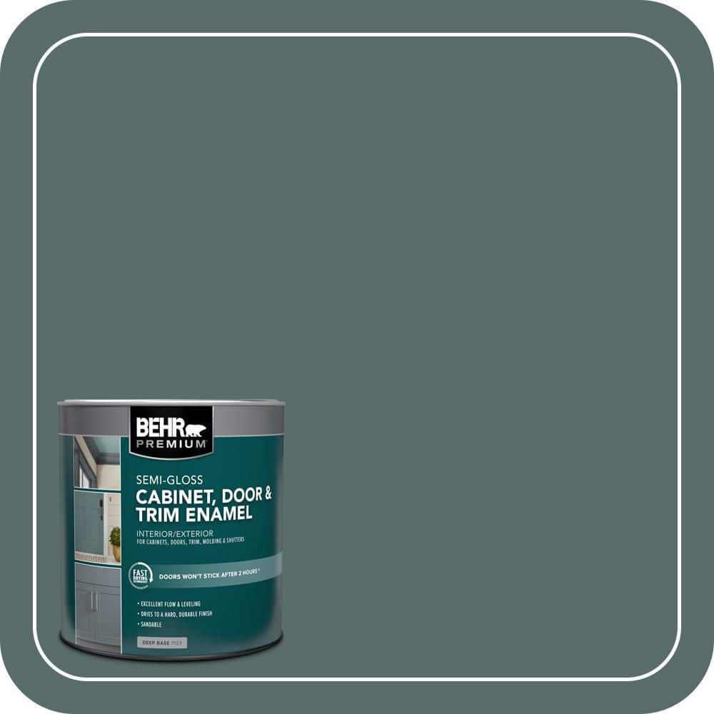 BEHR PREMIUM 1 qt. #N430-6 Meteorological Semi-Gloss Enamel Interior/Exterior Cabinet, Door & Trim Paint