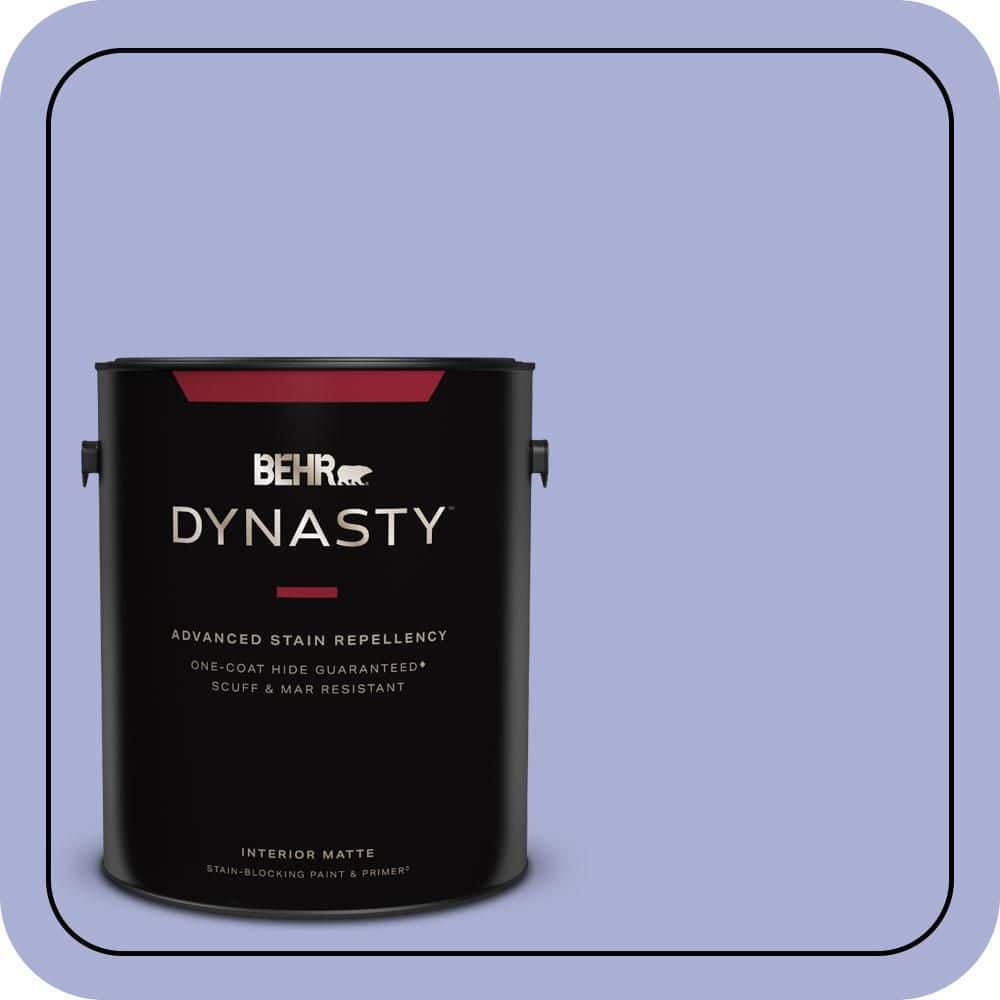 BEHR DYNASTY 1 gal. #MQ4-30 Lavender Wash One-Coat Hide Matte Interior Stain-Blocking Paint & Primer