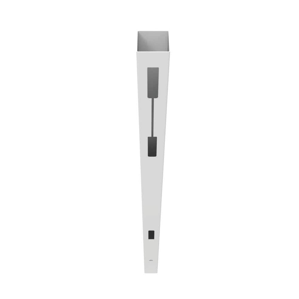 Barrette Outdoor Living Horizontal Fence Boardwalk DSP 5 in. x 5 in. x 108 in. Vinyl Corner Post in White (2)