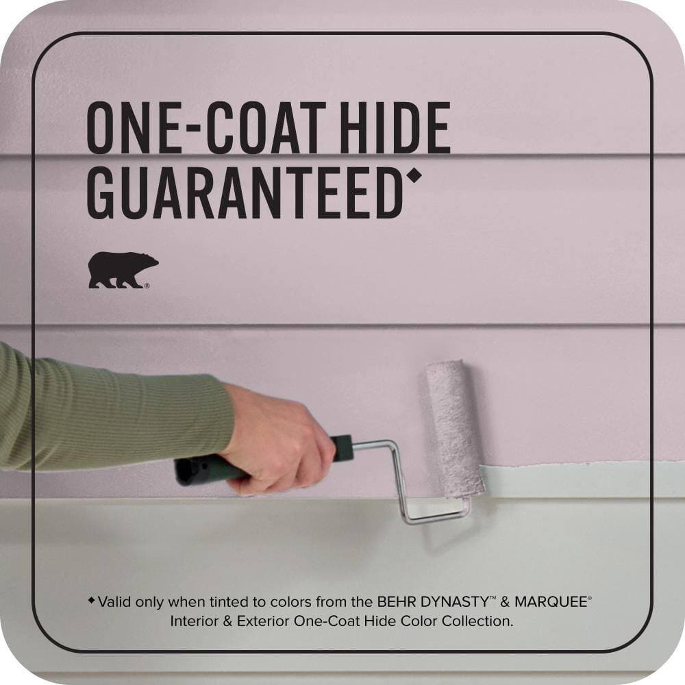 BEHR MARQUEE 1 gal. #690E-3 Iris Pink Flat Exterior Paint & Primer (3)