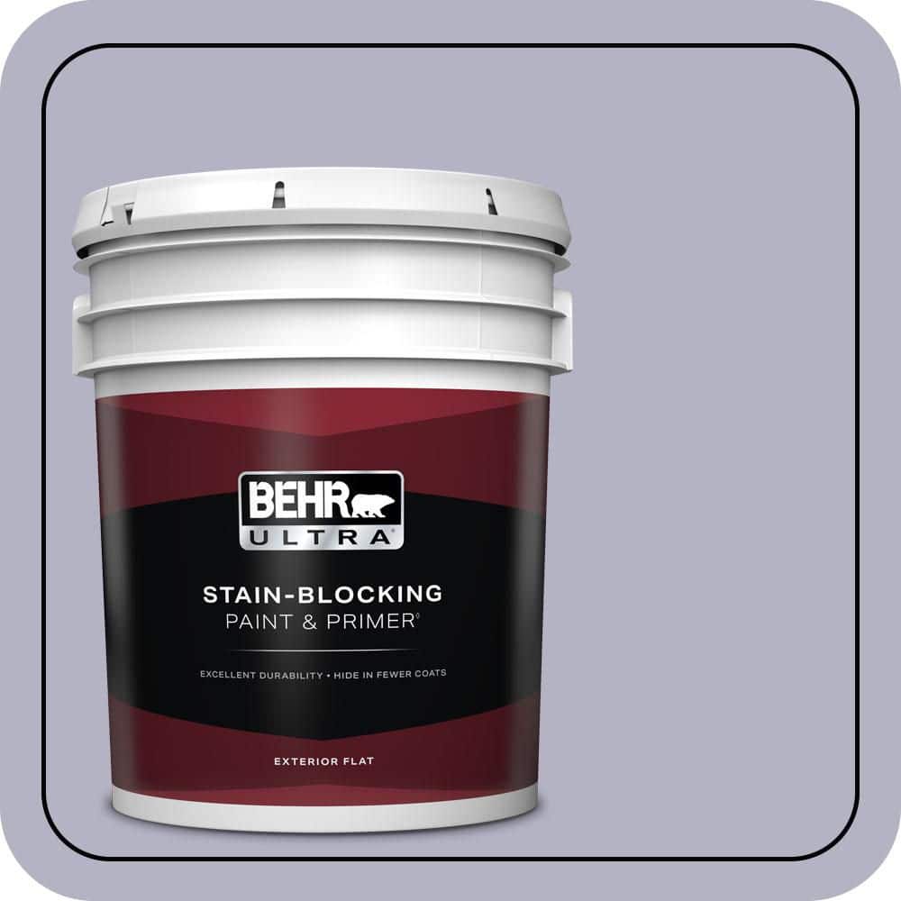 BEHR ULTRA 5 gal. #640F-4 Fading Sunset Flat Exterior Paint & Primer