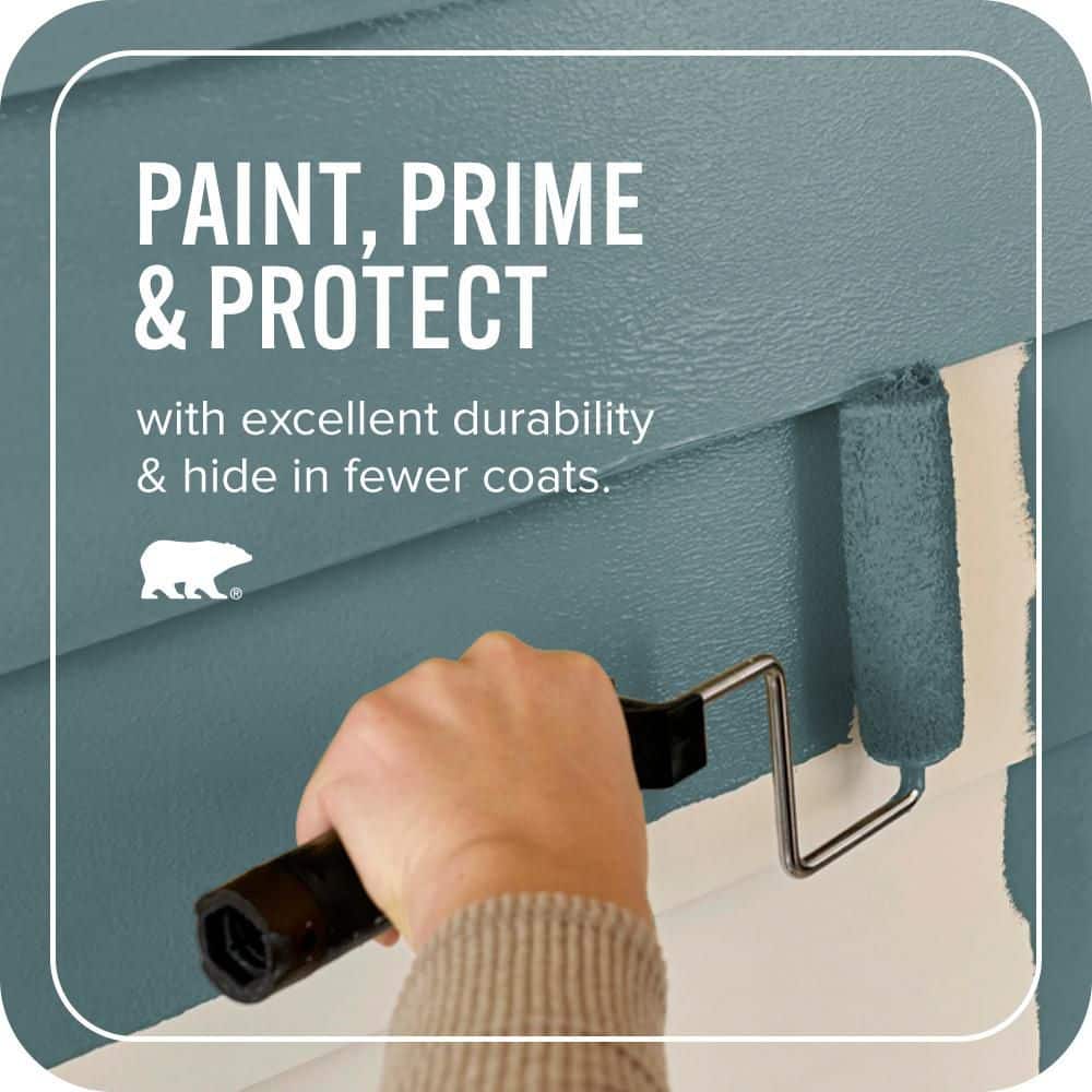 BEHR ULTRA 5 gal. #PPU13-02 Juniper Berries Satin Enamel Exterior Paint & Primer (3)